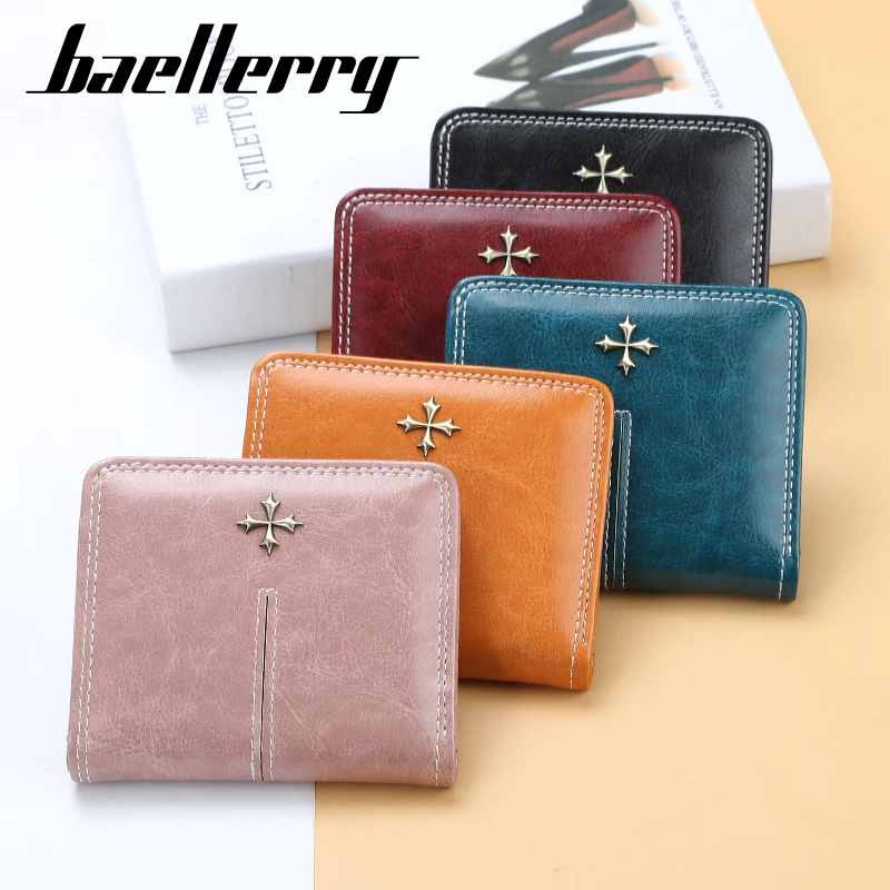 

Fashion Leather Wallet For Women Vintage Mini Ladies Short Wallets Zipper Coin Pouch Female Card Holder Purse Money Bag Carteras