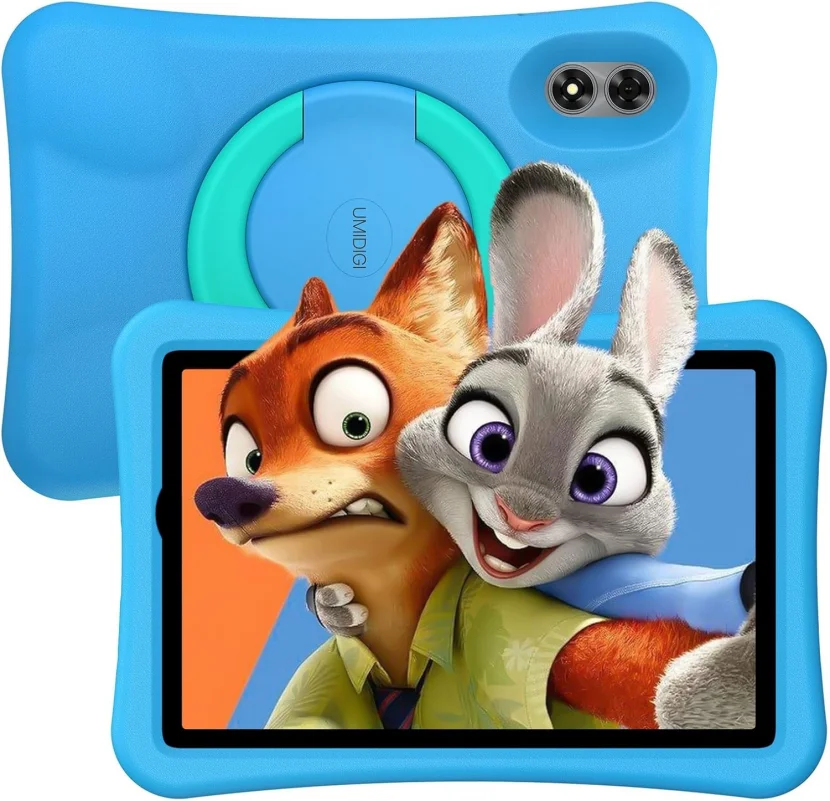 

UMIDIGI Kids Tablet 10.1 INCH Android 13 for Kids J11 Tab 4GB RAM 64GB ROM Octa Core Up to 128GB Gift Stand Silicone Case Type-C