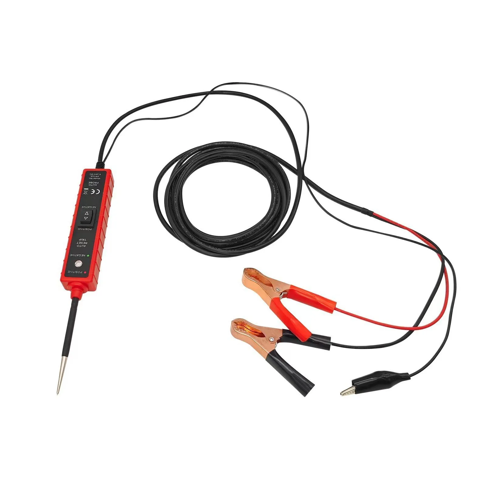Digital Automotive Electrical Tester, 6-24V Car Power Circuit Probe, Multifunctional Electrical System Diagnosis Tool