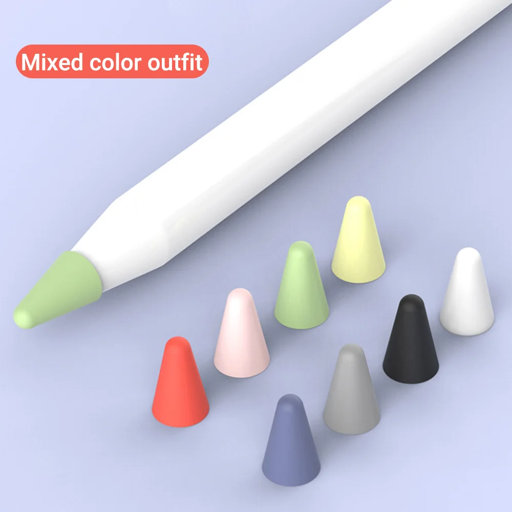

8Pcs Silicone Nib Cover For Apple Pencil 1 2 Replacement Soft Stylus Pencil Nib for Apple Pencil 1st 2nd Gen Protective Nib Caps