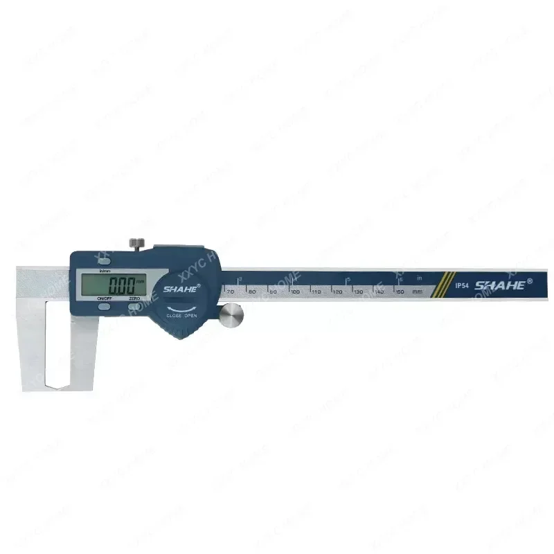 0-150/200/300mm Digital Outside Groove Caliper With Flat Points Paquimetro Digital Vernier Caliper Digital Caliper Steel