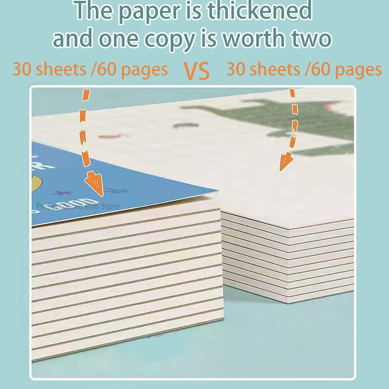 A4 Thick Paper Children\'s Drawing Notebook Kindergarten Graffiti Painting Sketch Book Painting Art Supplies School Supplies