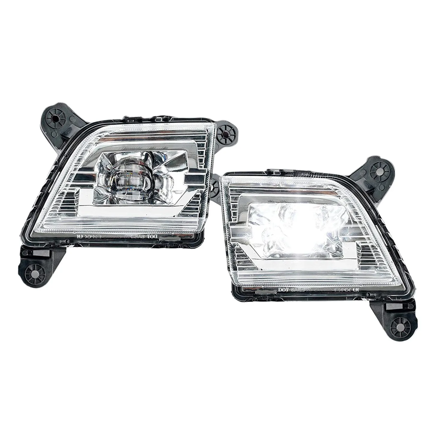 

Bumper 1 Pair LED Fog Lights Drive Fog Lamps Compatible for 2019 2020 2021 Chevrolet Silverado 1500