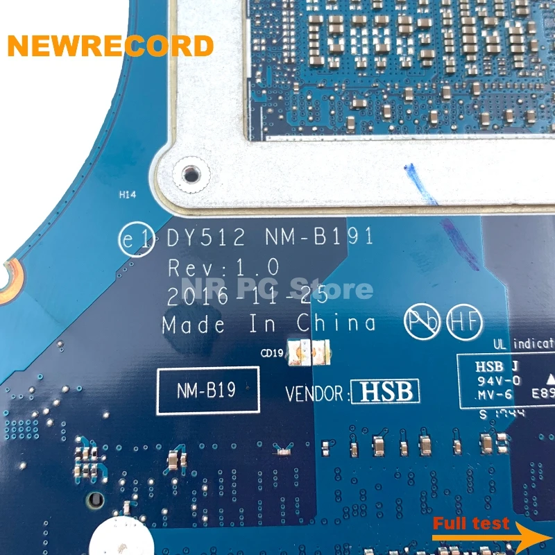 Imagem -05 - Placa-mãe Portátil para Lenovo Legion Y520 Y52015ikbn Dy512 Nm-b191 5b20n00291 Sr32s I57300hq Gtx 1050 Gpu