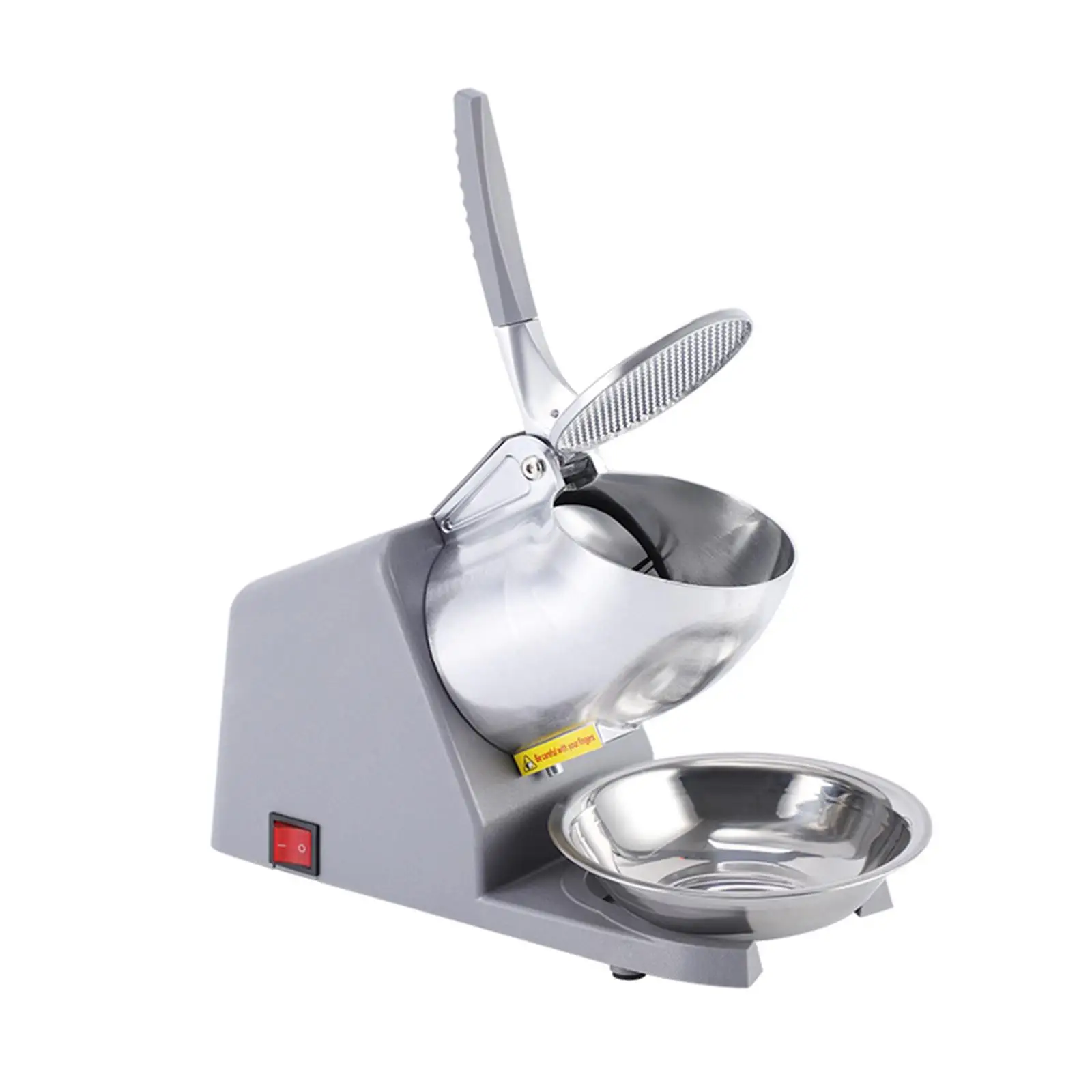Ice Snow Cone Maker Antisplash Stainless Steel Food-grade Snow Cone Machine Snow Cone Maker Machine Sturdy Electric Ice Crusher
