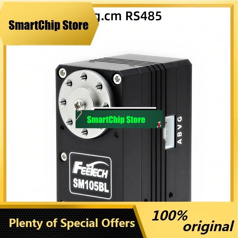 SmCp12V 24V 150kg.cm Brushless Motor Steel Gear Double Shaft RS485 Bus Feedback Robot Servo Industrial Robotics Joint RD Project