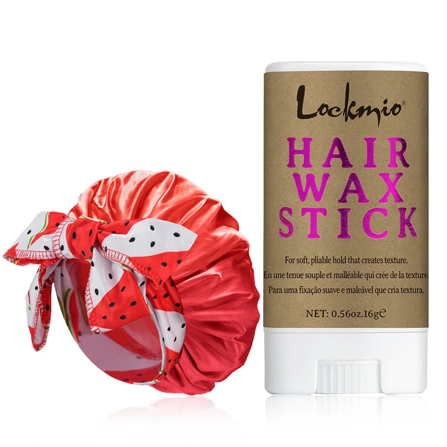 

Nightcap for Child Silky Smooth & Soft Sleeping Cap Slick Styling Hair Wax Stick Natural Finishing Hair Care Solid Wax for Girls