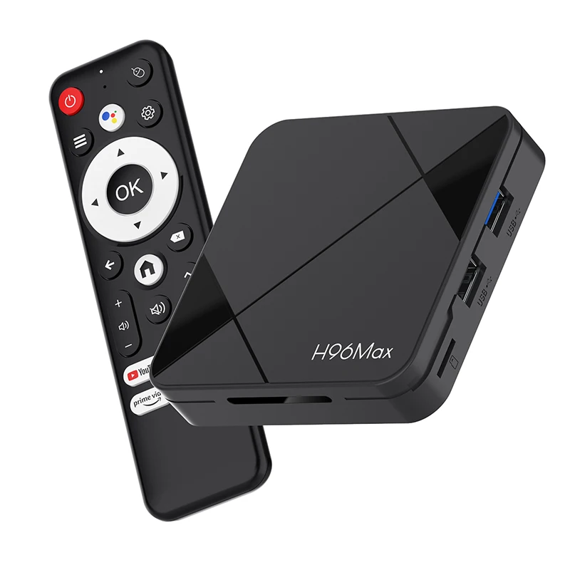 H96Max 2+16G Android 14.0 TV Box RK3518 Четырехъядерный процессор с поддержкой Wi-Fi 6 и Bluetooth-совместимый 5.4 3D 4K UHD Потоковая телеприставка