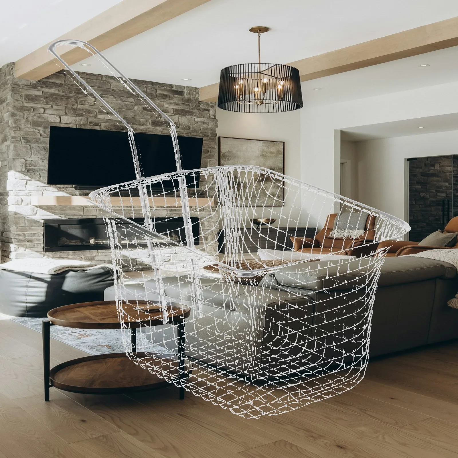 

Strainer Colander, Stainless Steel Food Spaghetti Noodle Strainer Spoon, Mesh Spider Deep Strainer Frying Fried Basket