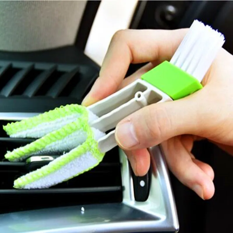 Plastic Car Brush Cleaning Tool Auto Air Conditioner Vent Blinds Cleaner for daihatsu terios  ford mondeo ssangyong rexton corol