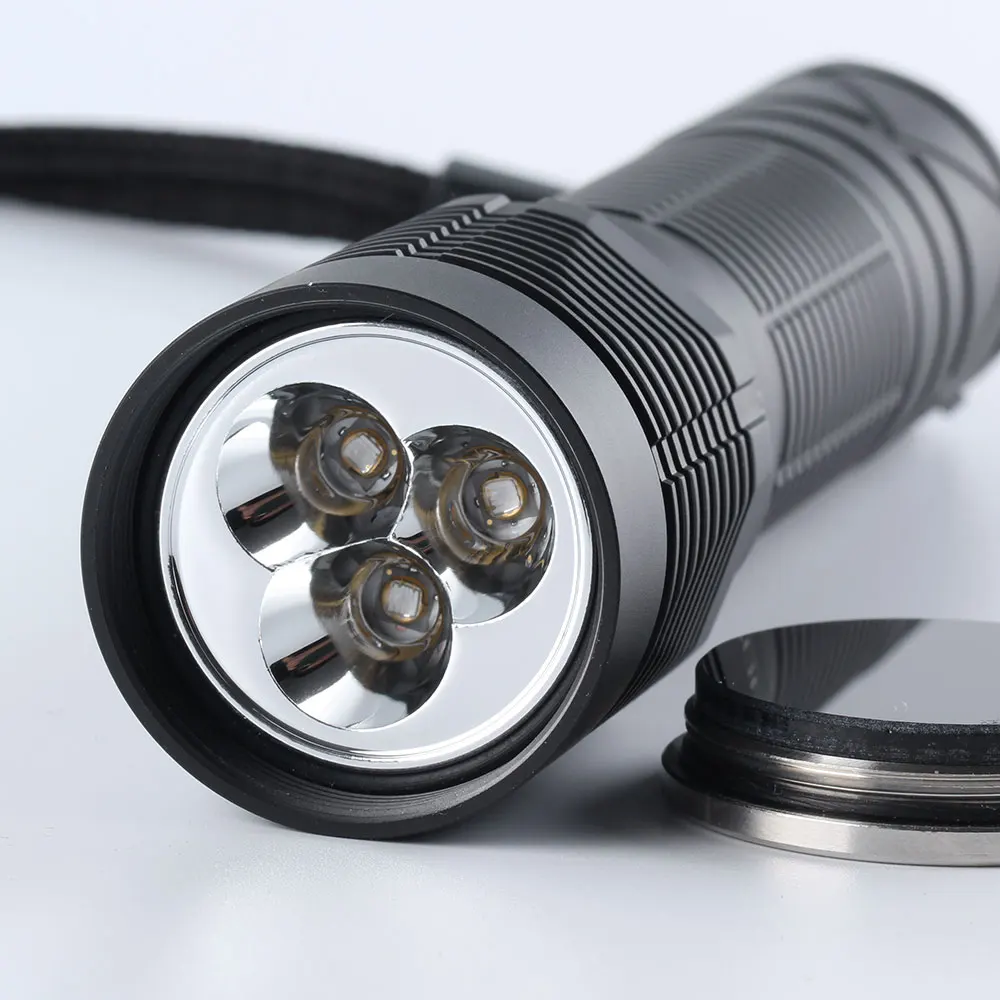 Convoy s12、3 * uv 365nm LED、uva 21700紫外線懐中電灯、トーチ