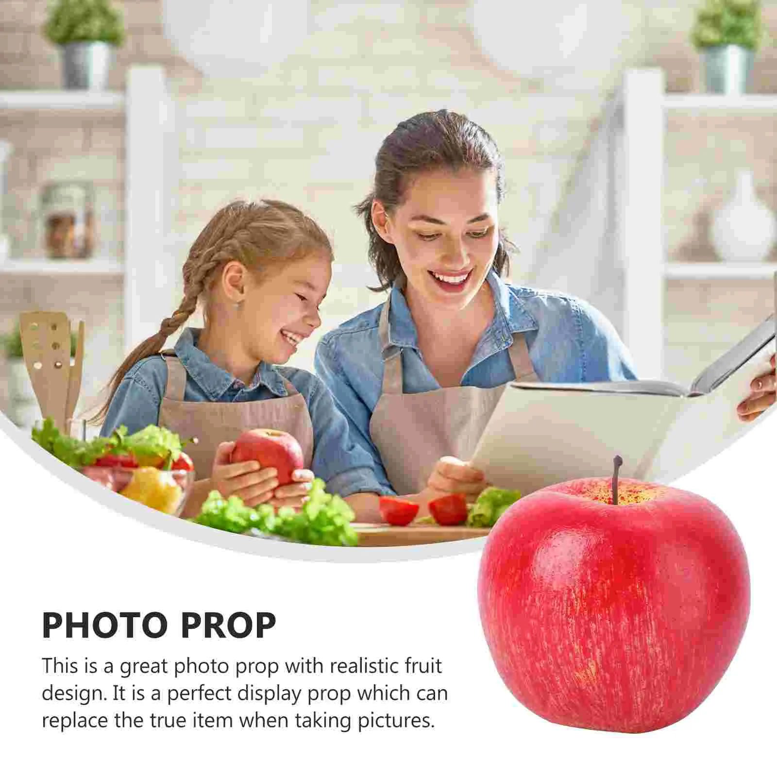 Artificial Apples Fruit Props Bathroom Decorations Fake Plant Decorative Christmas