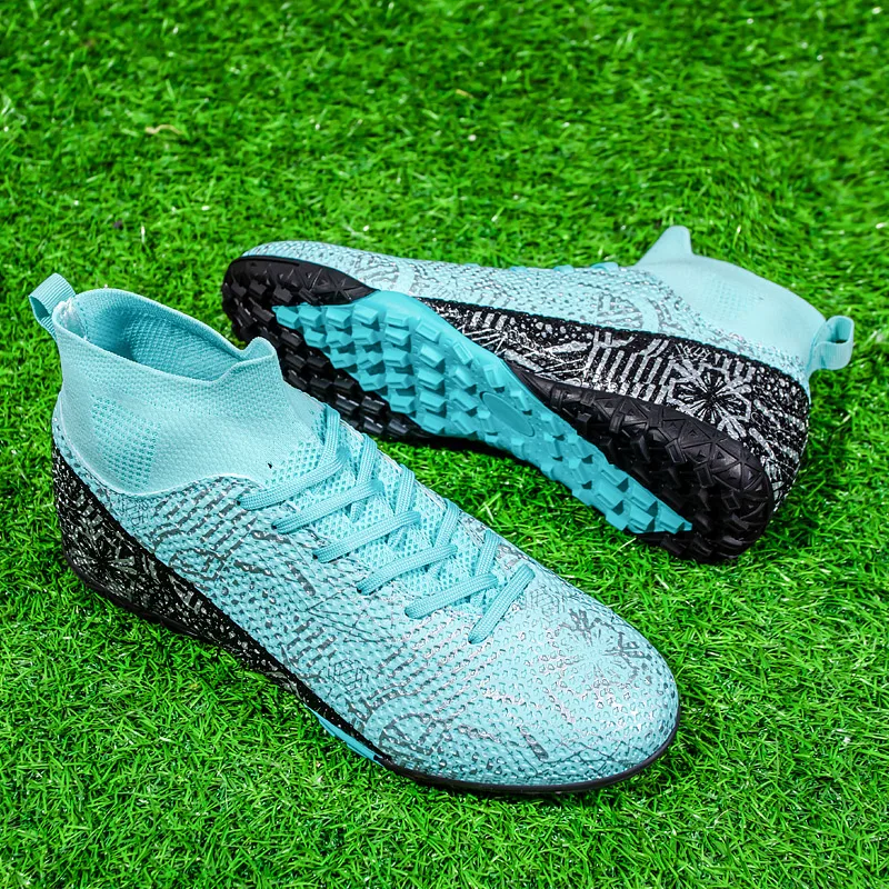 Nuevos zapatos de fútbol para hombres y mujeres, zapatos de entrenamiento de competición universales, tachuelas cortas, tachuelas trituradas