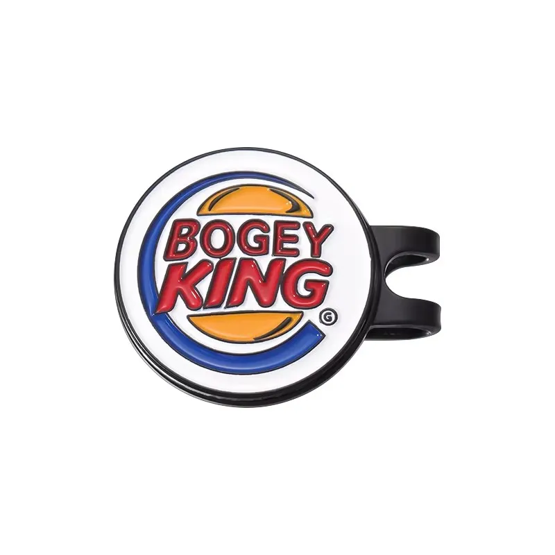 Bogey Ball King Kreative Golf-Hut-Clips, magnetischer Golfball-Marker, Kappen-Clip, trendiger dekorativer Schmuck, Geschenk für Golfliebhaber