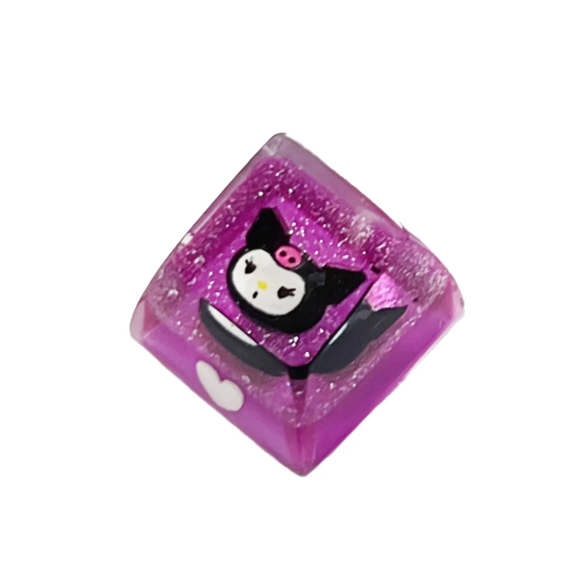 1pcs translucent Sanrio keycaps handmade DIY personalized creative 3D mechanical keyboard keycaps
