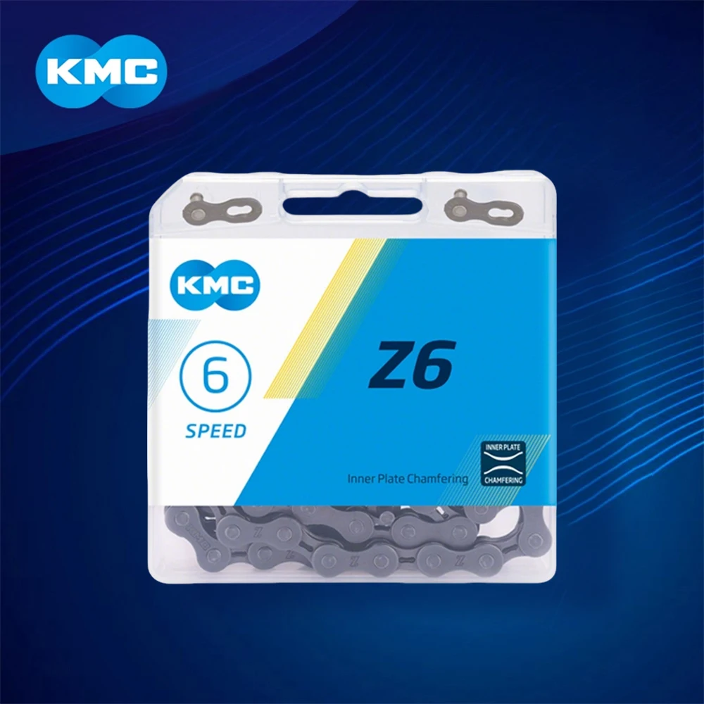 KMC Z6 Speed Bike Chain, Universal MTB Road Folding Bicycle Chain, Durable Anti-Rust Easy Install Cycling Accessories