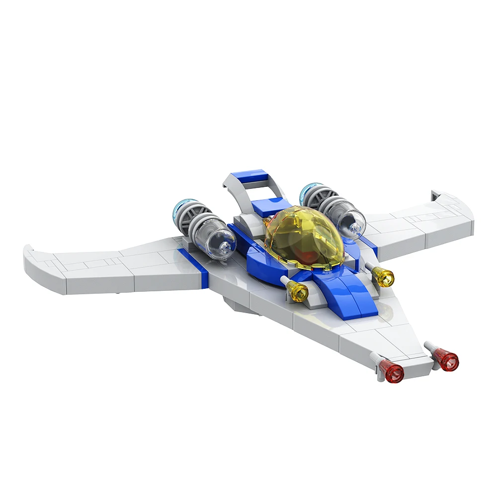 Moc Galaxy Explorer bloques de construcción de nave espacial clásica, juegos educativos del espacio, modelo de ladrillos, juguetes, regalo de cumpleaños para niños, avión