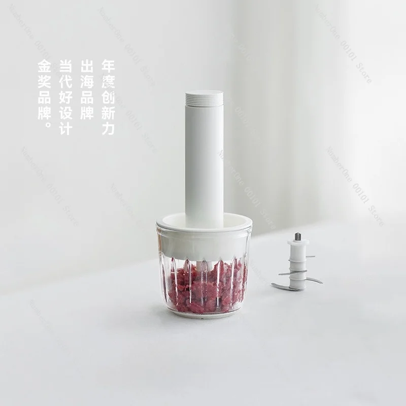 Stainless Steel Electric Meat Mincer Food Processor Sausage Stuffer Vegetable Chopper Multifunction 2In1 Home Kitchen Appliance