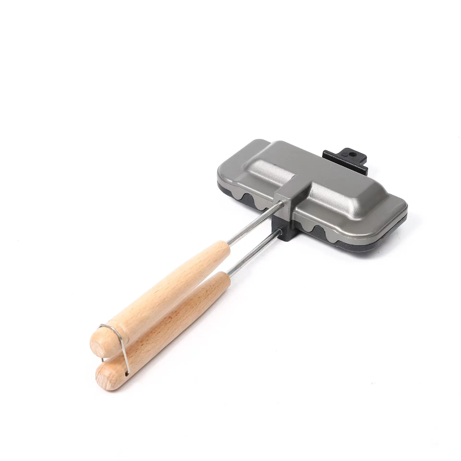 Aluminum Nonstick Double-Sided Sandwich Pan, Rectangular Toast & Cake Baking Grill for Camping Home
