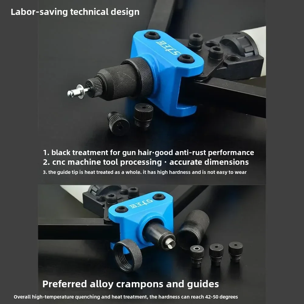 Heavy Duty Hand Riveter Gun with Dual Handles for Effortless Riveting and Pulling C