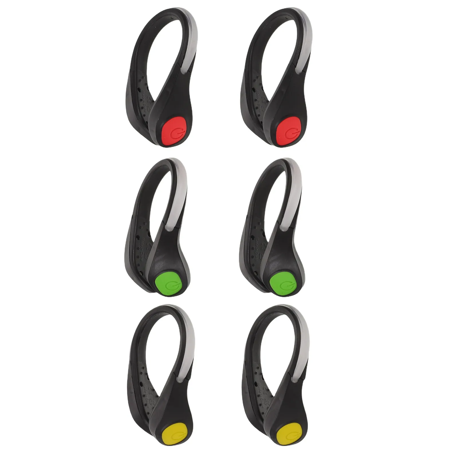 

6Pcs Reflective LED Shoe Clips for Night Running Color Changing Red Yellow Green Clip on Safety Lights Running Cycling Safety