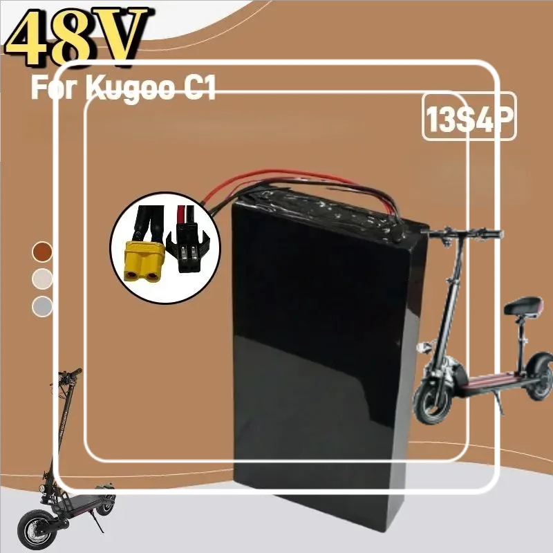 

OKSIGO500-1000W 13S4P Original 48V lithium-ion battery 48V 15Ah lithium-ion battery pack 54.6V BMS electric scooters 18650.00