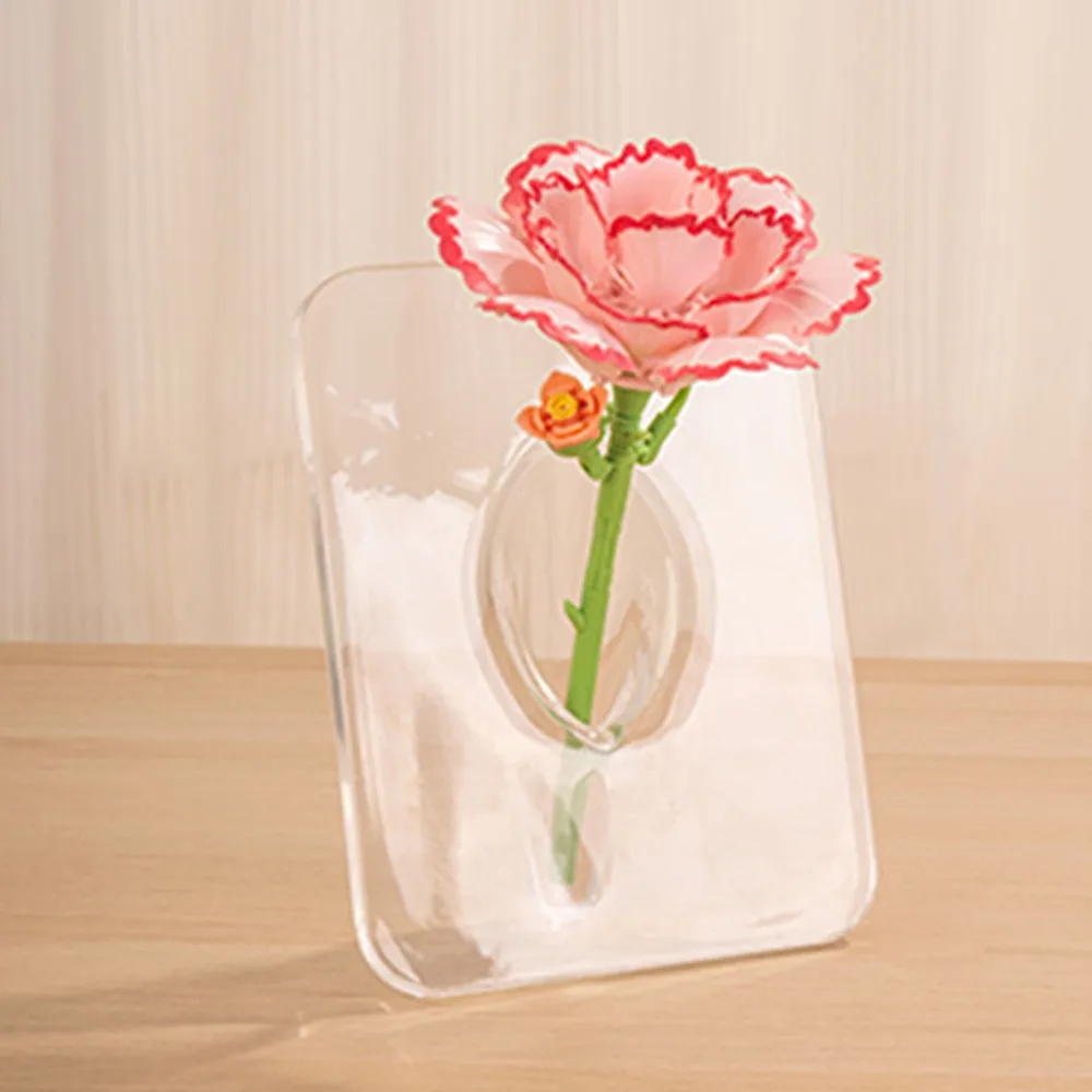 

Многоцветные строительные блоки из микро частиц, роза, гвоздика, тюльпан, пластиковый мини-цветок, растение, кирпичи, цветок, сделай сам, сборка игрушек, подарок