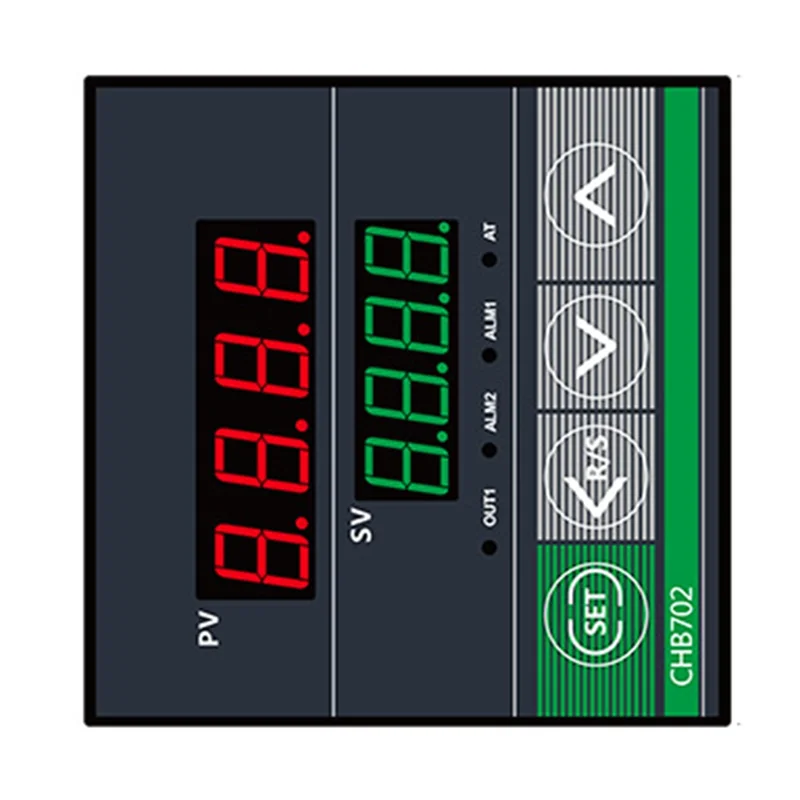 

Classy-Dual Output SSR+Relay CHB702 Thermostat Digital Display Intelligent Universal Input Temperature Controller 220V