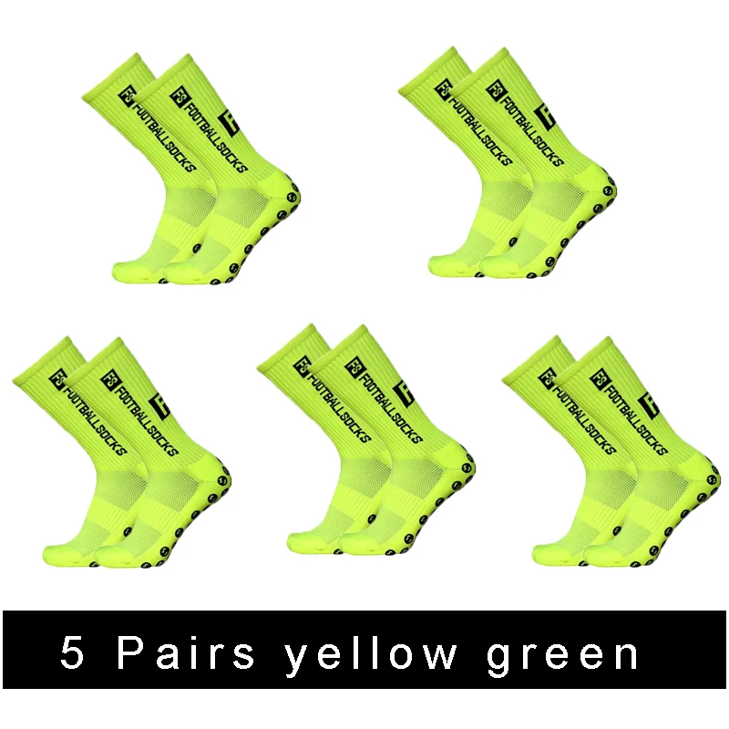 3/1 Paar Nieuwe Stijl FS Voetbalsokken Ronde Siliconen Zuignap Grip Anti Slip Voetbalsokken Sport Mannen Vrouwen honkbal Rugby Sokken