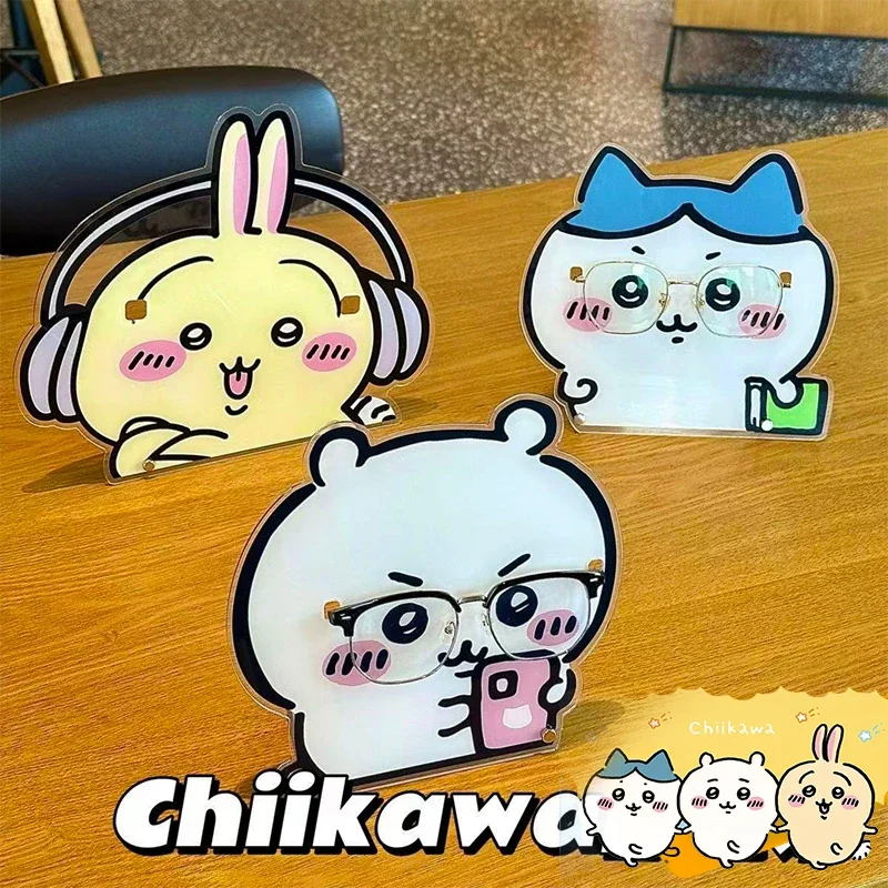 

Cute Chiikawa ちいかわ Glasses Frame Xiaoba Usachi Jiyikawa Eye Display Stand Desktop Ornaments Decorative Frame