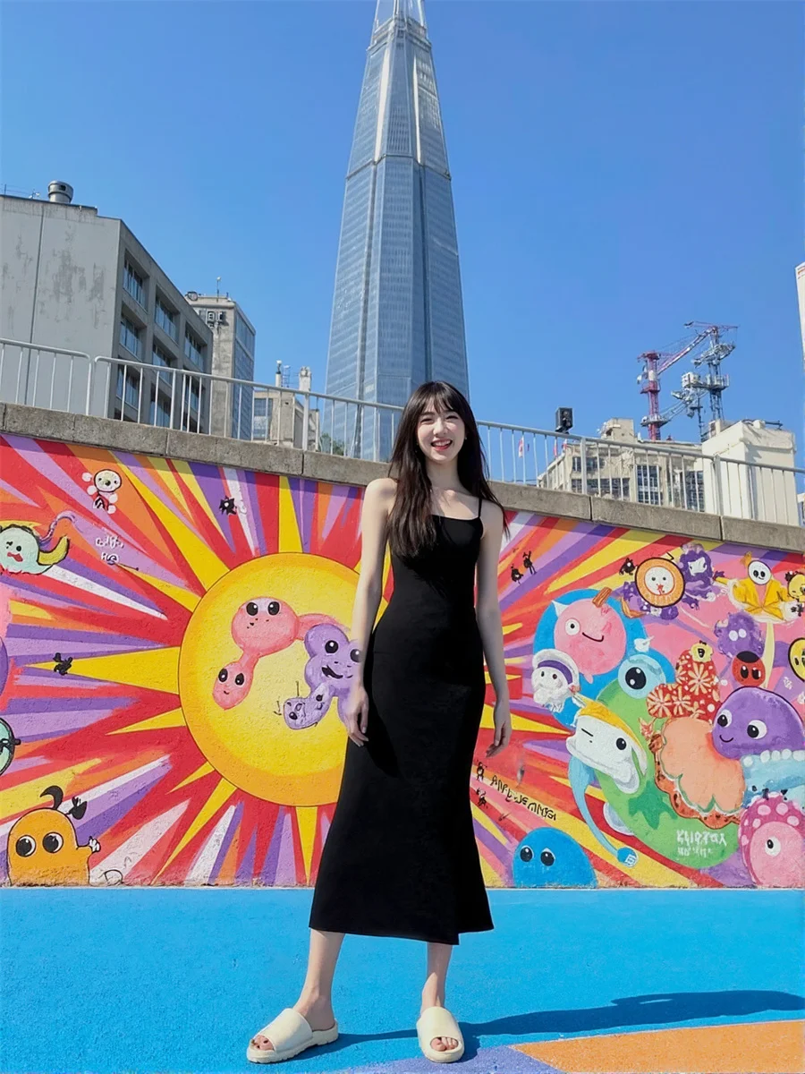 فساتين نسائية تتجه فستان طويل غمد طول الكاحل فتحة جانبية فتحة عالية انقسام انقطاع انقطاع ثقوب مجوفة #4