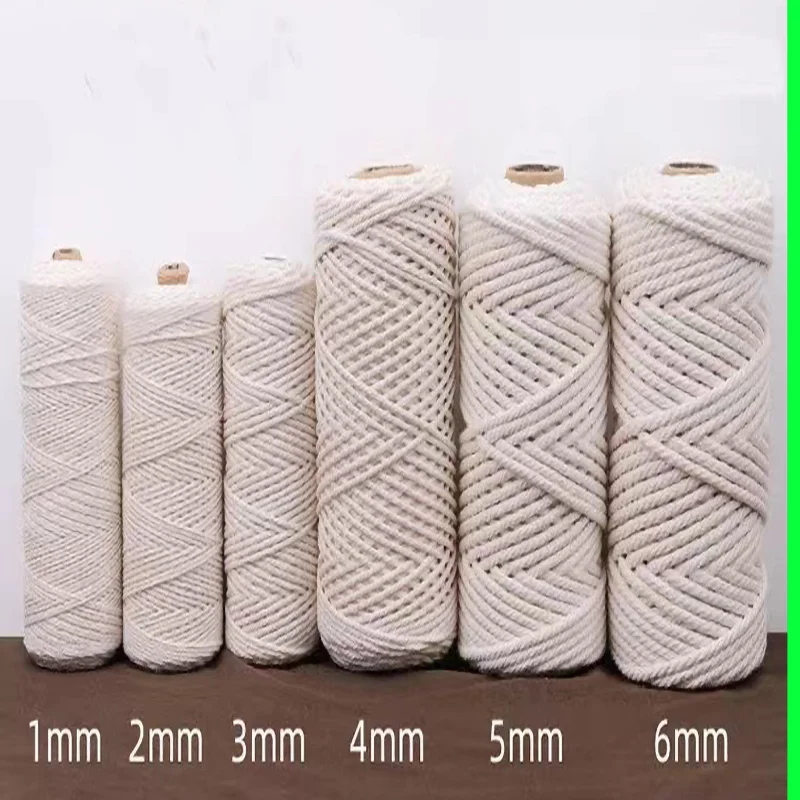 1/2/3/4/5/6/8/10mm Natural Jute Ribbon Crafts Vintage Rope Jute Cord Sewing DIY Thread Twine Bulk Handmade Party Gift Wedding Ch