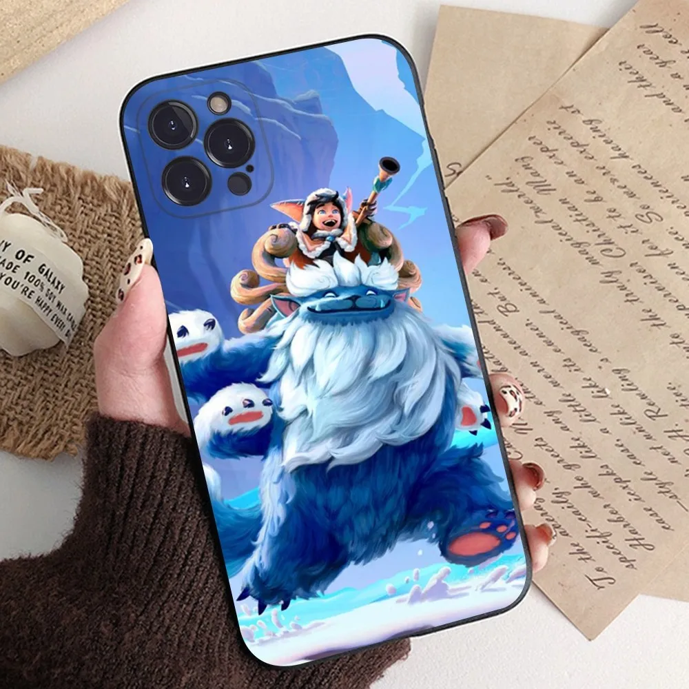 Lol L-League-of-Legends Game Nunu Willump Phone Case For IPhone 15 14 13 12 Mini 11 Pro XS Max X XR SE 6 7 8 Plus Soft Silicone