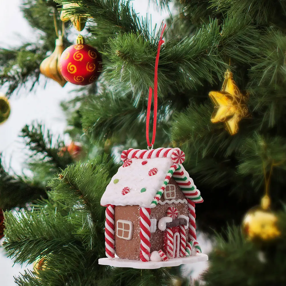 2 قطعة الحلي الزنجبيل زينة عيد الميلاد خفيفة الوزن PVC غريب الأطوار اللمس شجرة عيد الميلاد قلادة الزنجبيل شجرة الزينة