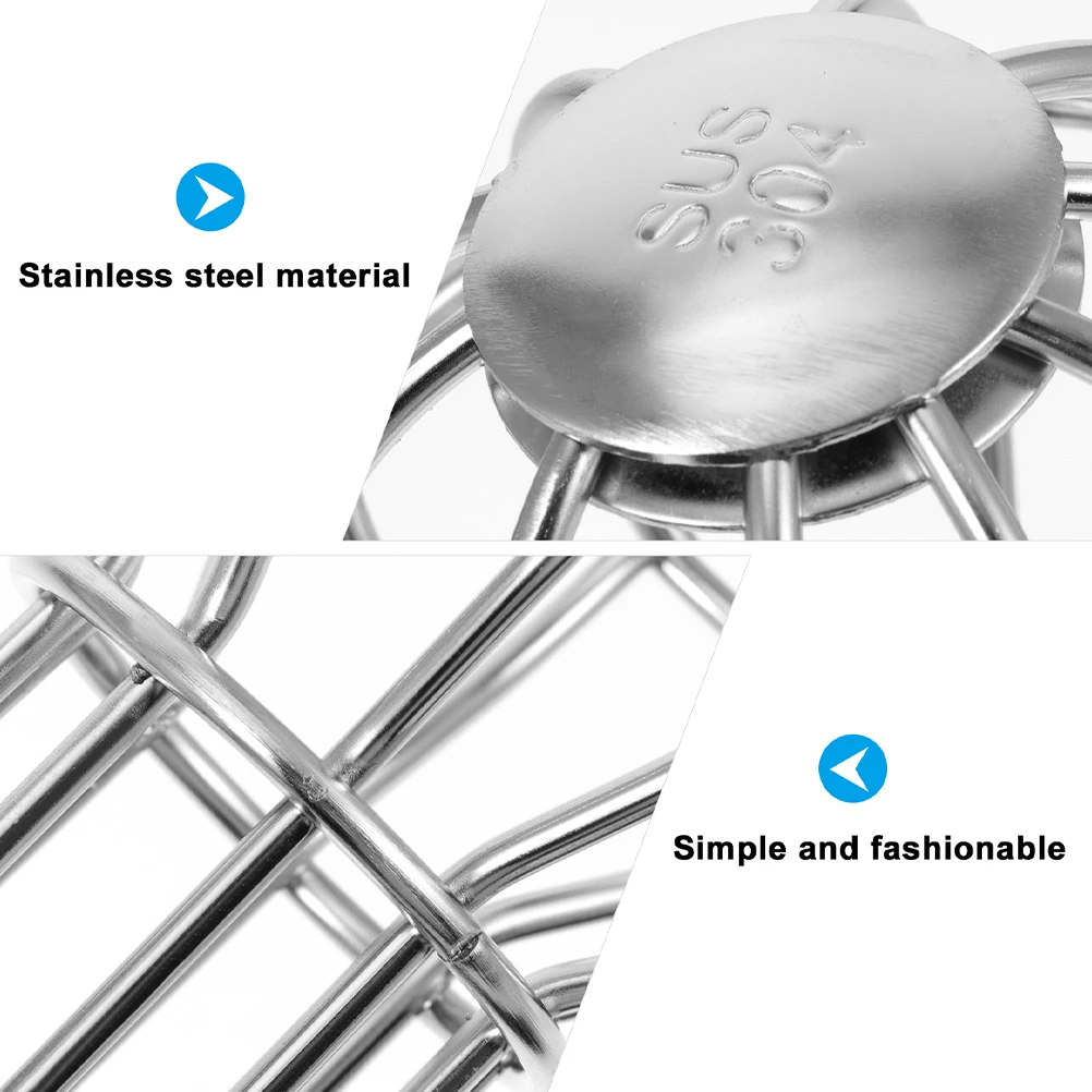 

2 Pcs Roof Drain Cover Drainage Covers Net Strainer Aldult Downspout Screen Filter Silver