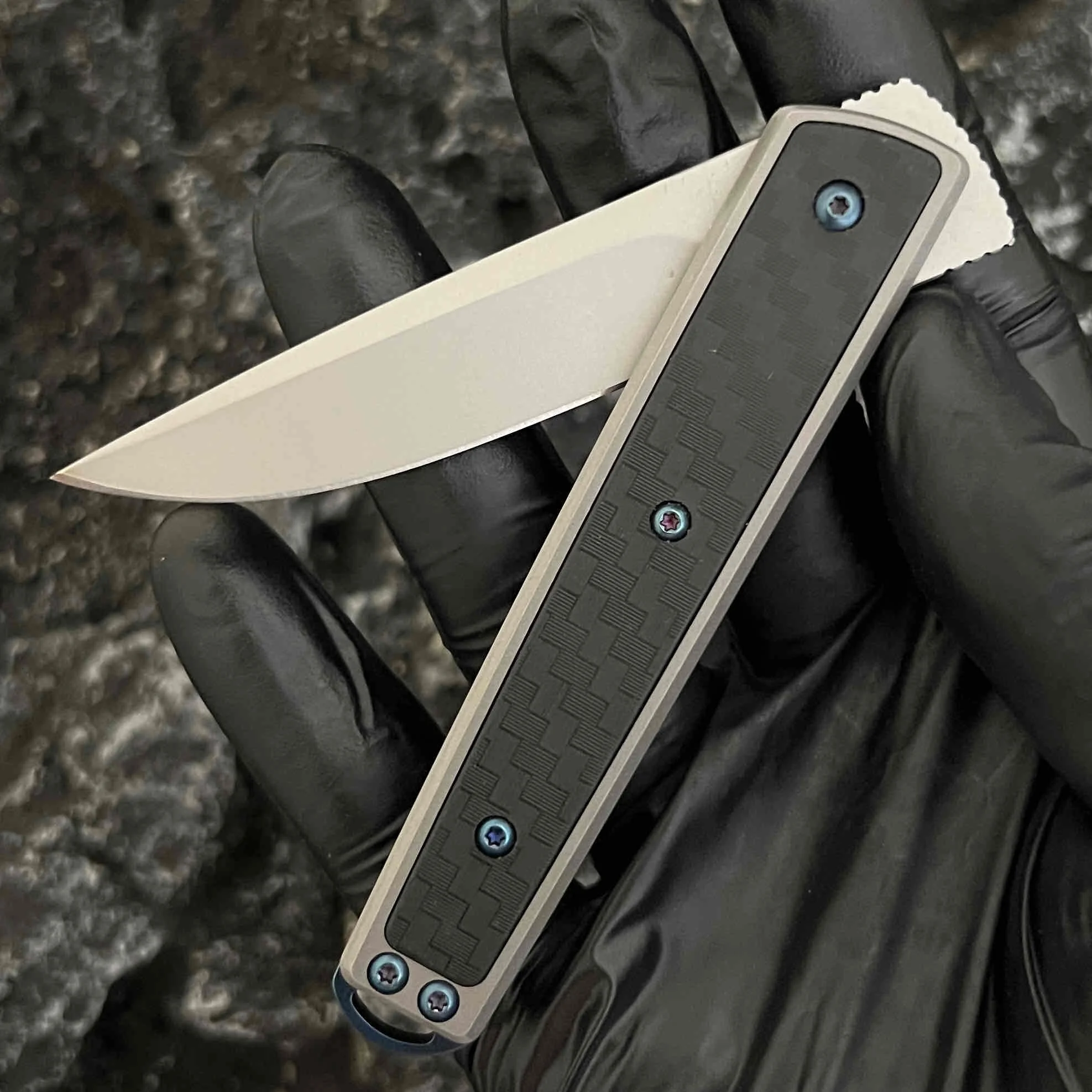 Novo ao ar livre edc montanhismo faca de pesca 7190 acampamento portátil lockless 8cr dobrável frutas brincalhão faca ferramenta afiada