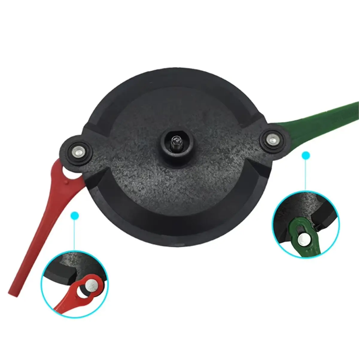 AA14 Mower Cutter Head Simple Snap on Plastic Cutter Head 12 X 10cm for Lawn Mower Garden Tools Accessories