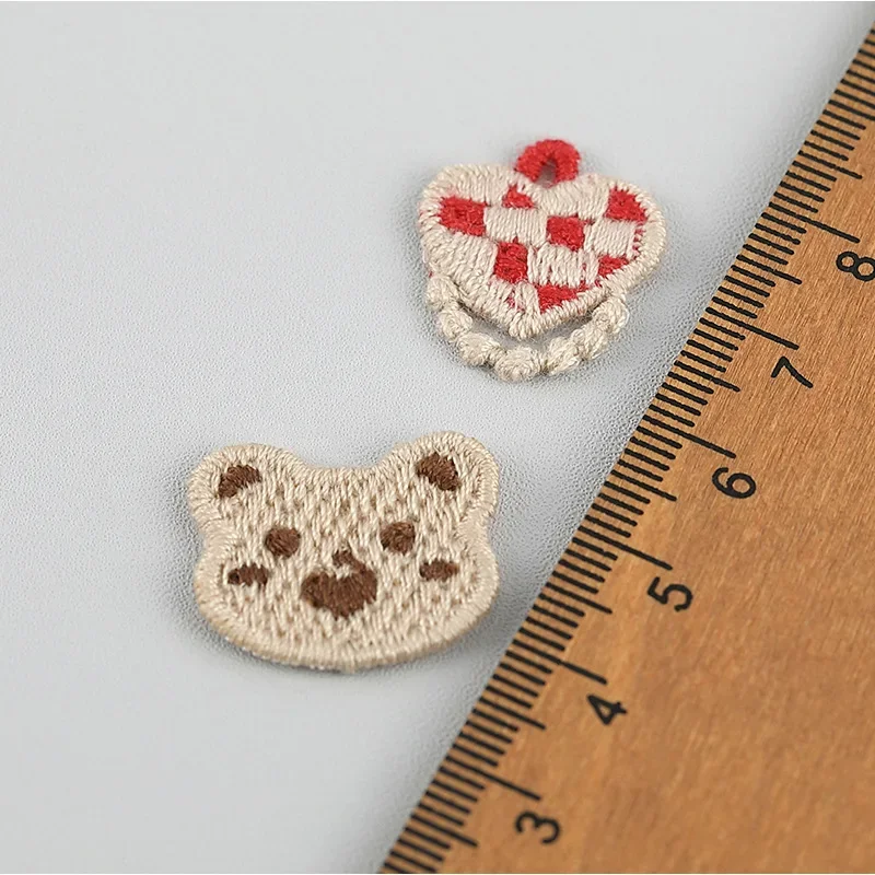 花の刺繍が施された布パッチ,衣類アクセサリー,髪のアップリケ,靴,靴下,帽子,スカーフ,100個