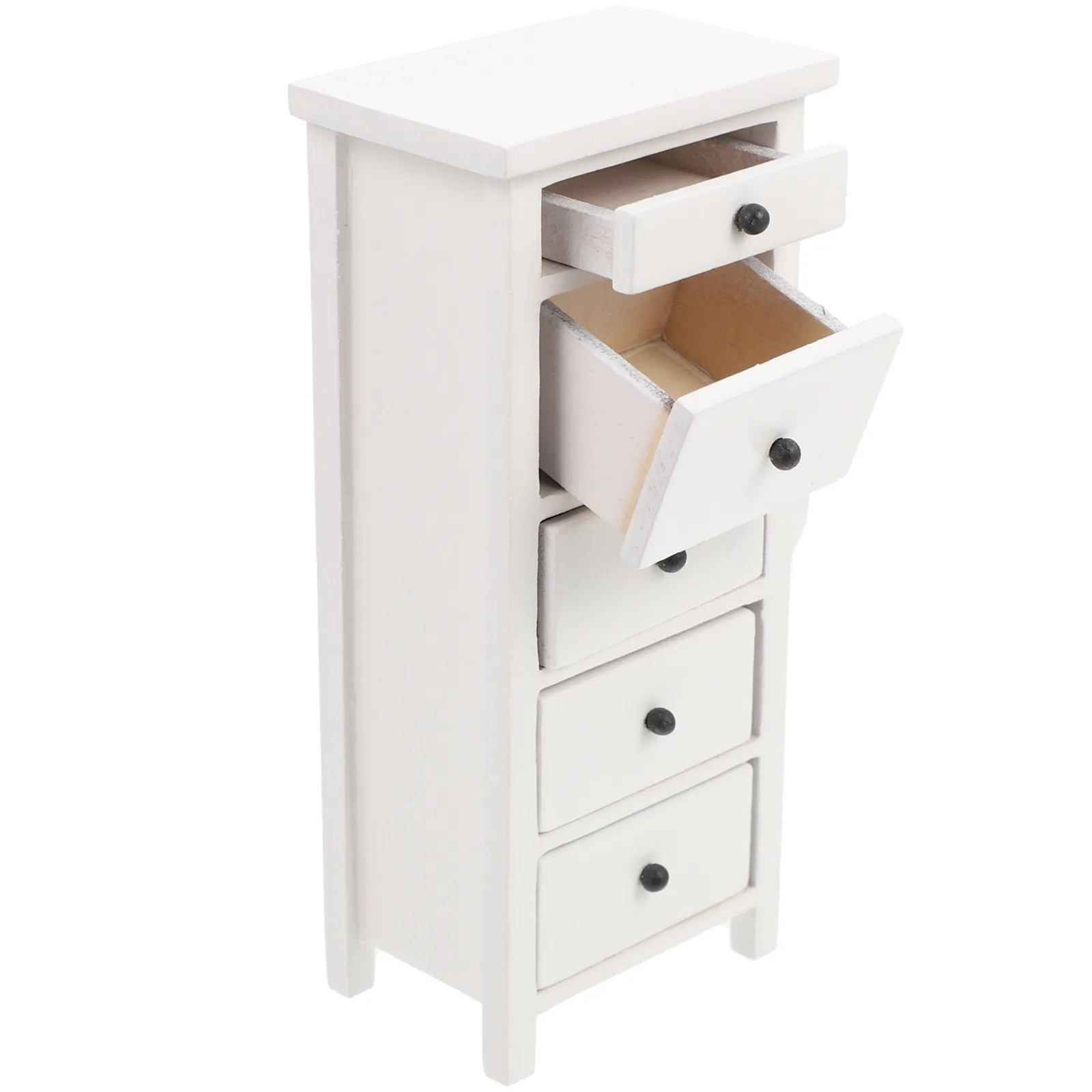 

Miniature Wooden Storage Cabinet for Mini House Decor Exquisite Craft Realistic Detail Lifelike Appearance Easy to Match