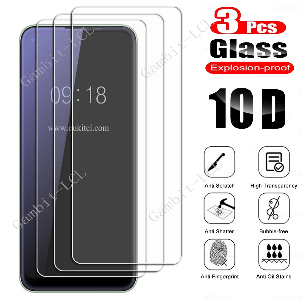 3PCS Tempered Glass For Oukitel C19 Pro C21 C23 C25 K15 Plus WP12 WP16 WP17 WP9 C18 C21 WP10 5G WP5 WP6  Screen Protector Film