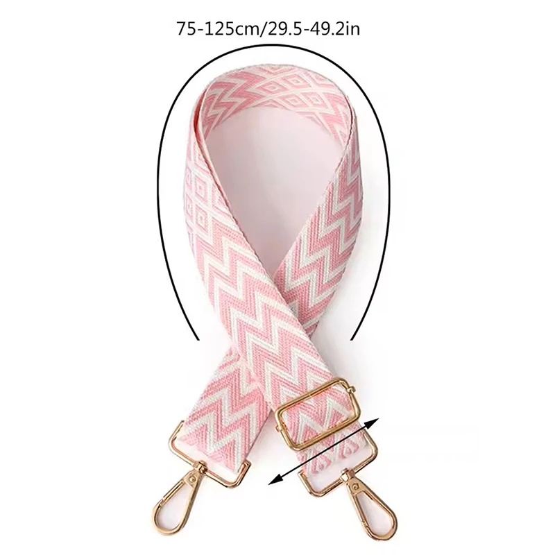 Nylon schoudertas riem verstelbare dames handtas vervangende riem metalen gesp zachte band brede portemonnee riem ketting tas riem