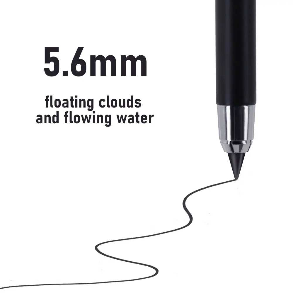2 Stück/Set 5,6 mm Zeichen-Druckbleistift-Set mit 2B 4B 6B 8B Mine – professionelles Holzbearbeitungsstift-Technik-Zeichenwerkzeug – Detail 2