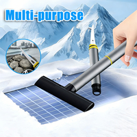 Car Ice Scraper Windshield Snow Shovel TPU Ice Breaker Glass Cleaning Brush Multi-Function Snow Removal Tool Durable Auto Parts