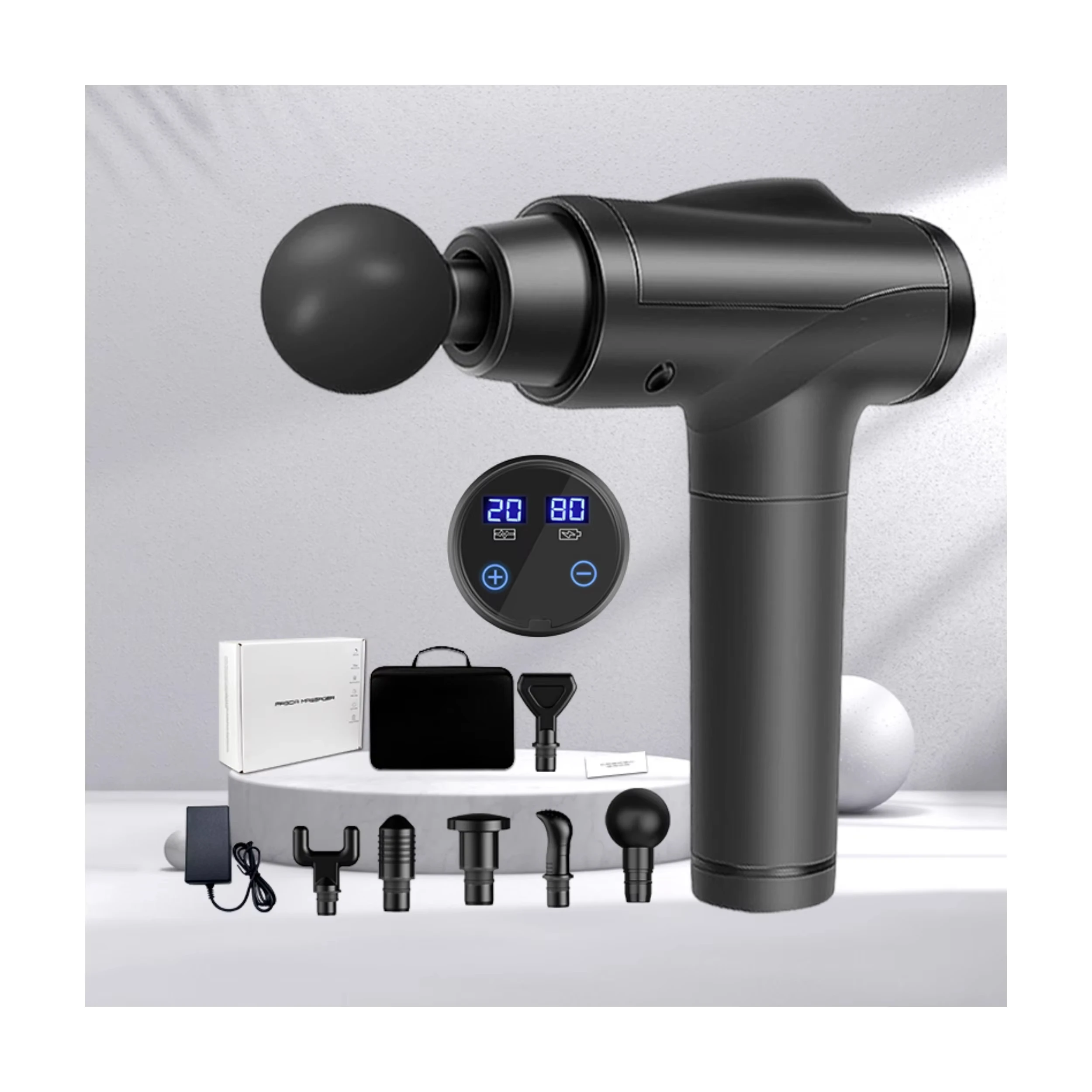 

Портативный беспроводной электрический массажный пистолет для лица и тела, миниатюрное ручное устройство 2024 года для глубокой целенаправленной терапии тканей