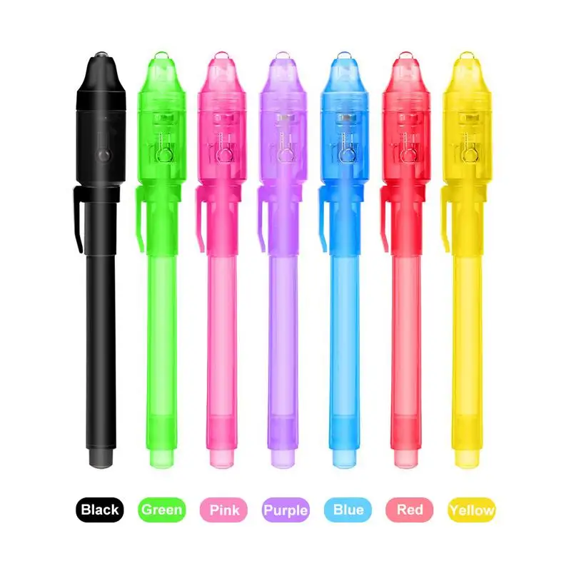 1pc UV Light Pen Invisible Magic Pencil Secret Fluorescent Pen for Writing Pad Kids Child Drawing Painting Board​
