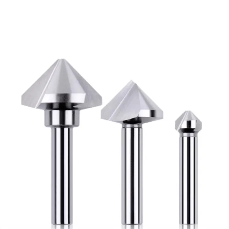 ROMTIC 고속 스틸 내부 구멍, 90 도 엣지 트리머, 싱글 플루트, 3 플루트 디버링, 카운터싱크 헤드 드릴 비트 도구