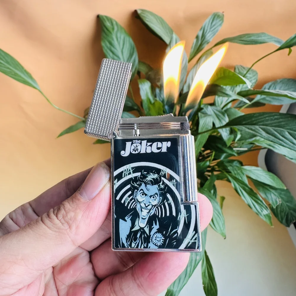 

S.T.Dupont Зажигалка люксового бренда, классический характерный стиль, громкий звук, подарок для мужчин, газовая заправка, бесплатный набор расходных материалов