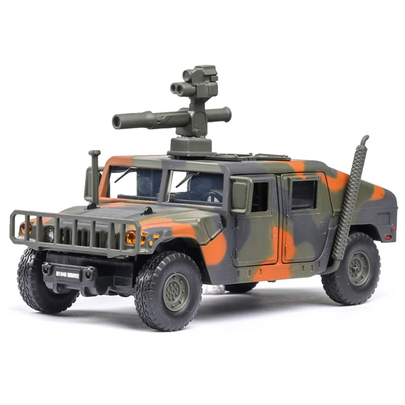 1:32 Hummer H1 Alloy Armored Car Model Diecast Metal Modified Off