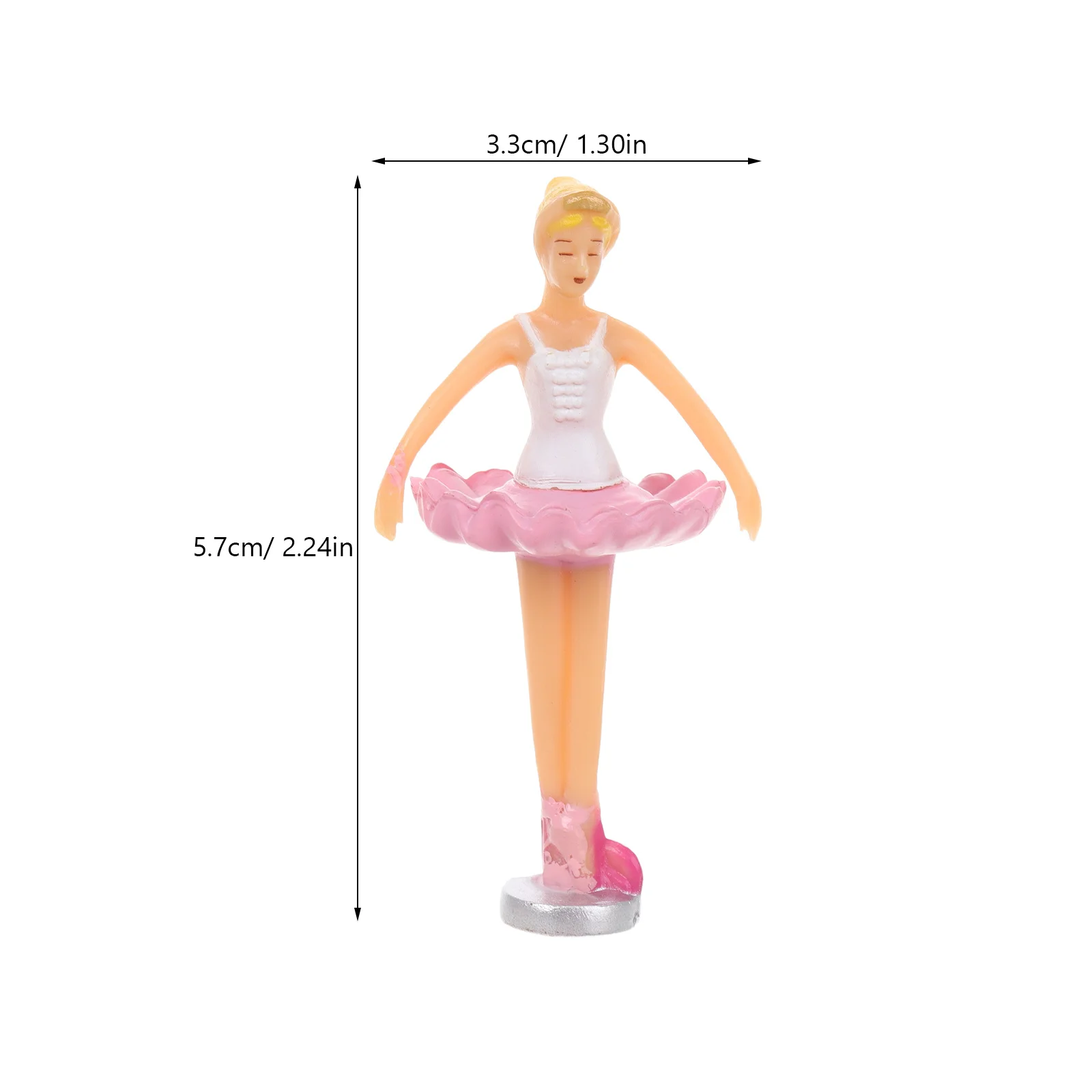 

5pcs 5 Pack Ballet Dancer Statue Ballerina Figurine Mini Puppet Theater Ornaments