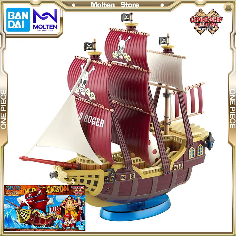 

Bandai Original One Piece Grand Ship Collection Gol D. Roger's Oro Jackson Pirate Ship Anime Action Figure Model Kit Assembly